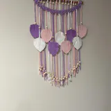 Macrame Leaf Wall Hanging with cotton cord, Boho Wall Art and Modern Style L22