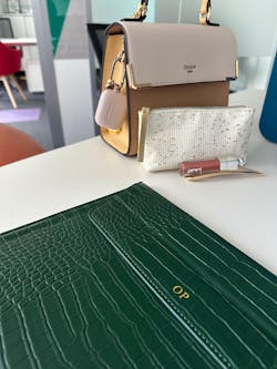 The Croco Laptop Verde Emerald