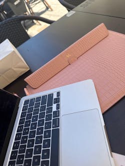 The Croco Laptop Pink