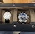 Sable Black Cow Full-grain Leather Watch Roll - 4 Watches