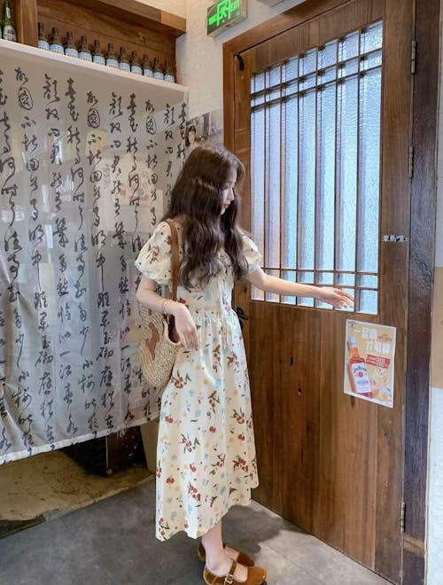 A-line Floral Maxi Dress for Women