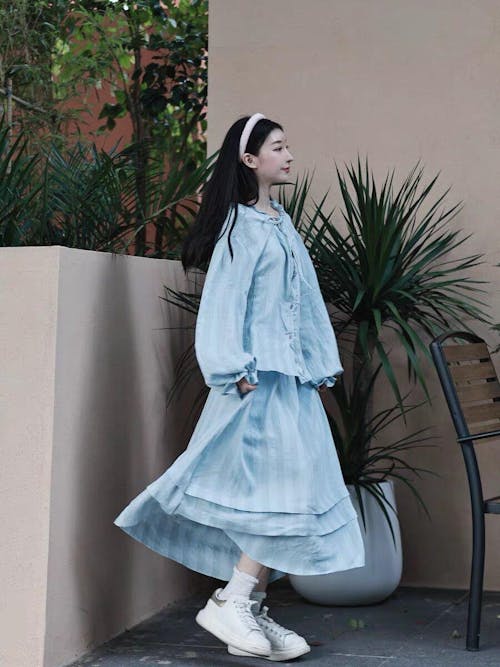 Blouse and Skirt Set