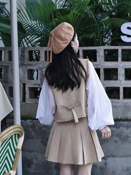Vest and Skirt Set
