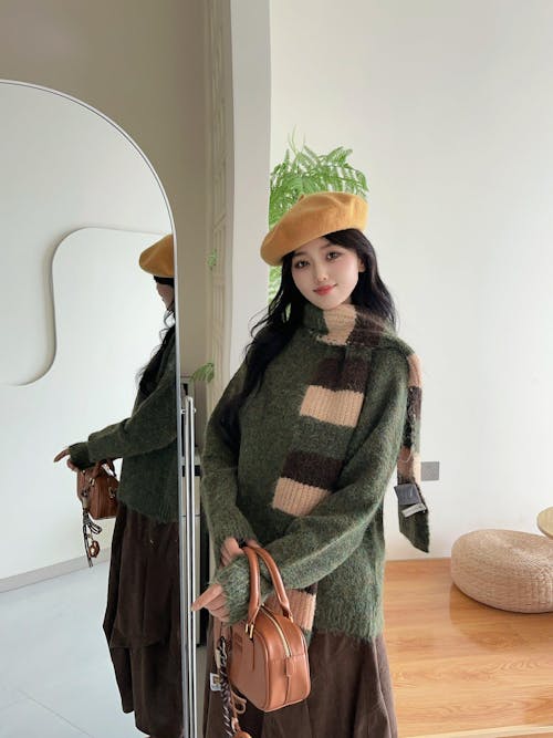 Knit Shirt+Scarf for Women