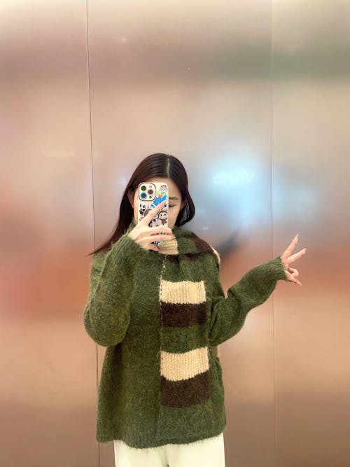 Knit Shirt+Scarf for Women