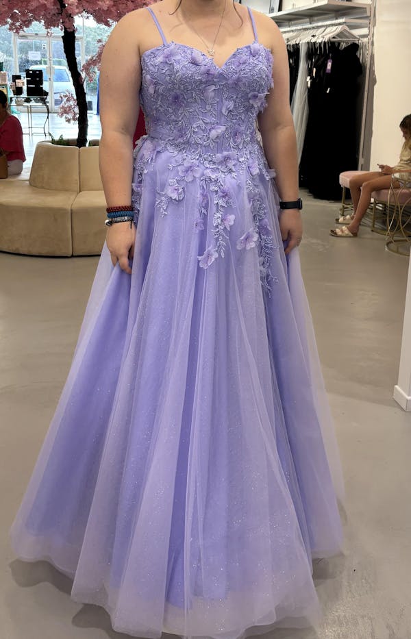 Paula Corset Tulle Ball Gown - Lilac