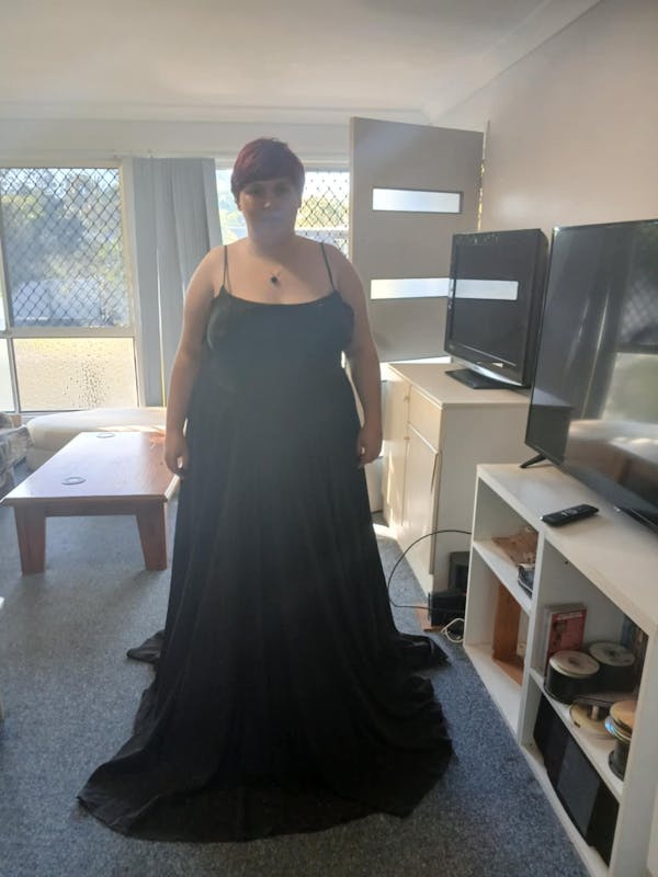 Zahara Glitter Gown - Black