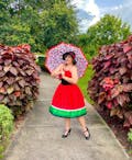 1950s Dress Watermelon Print Patchwork Slip Dress