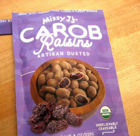 Missy J's Organic Carob Covered Raisins 8oz.