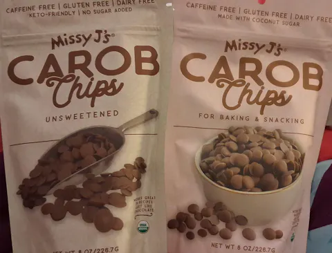 Missy J's Organic Carob Chips Sampler pack-3 flavors
