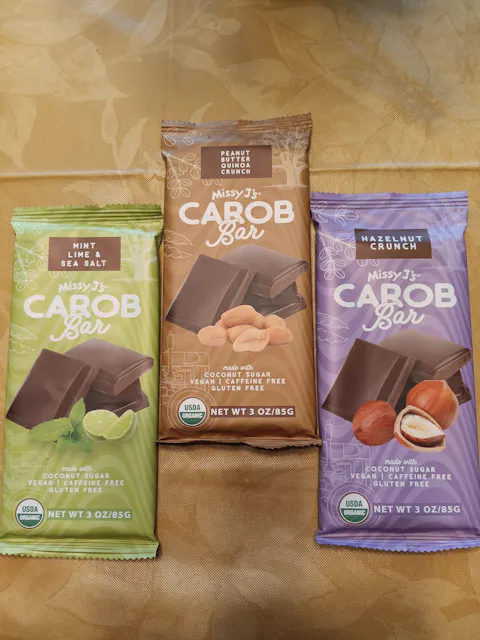 Missy J's Organic Carob Sampler Candy Bar - 4pk