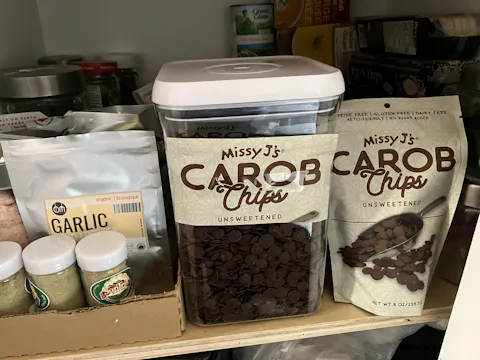 Missy J’s Organic Unsweetened  Carob Chips, 8oz