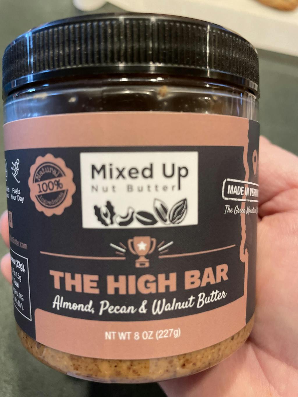 "The High Bar" - Almond, Pecan, and Walnut Nut Butter - 8 oz (Discontinued)