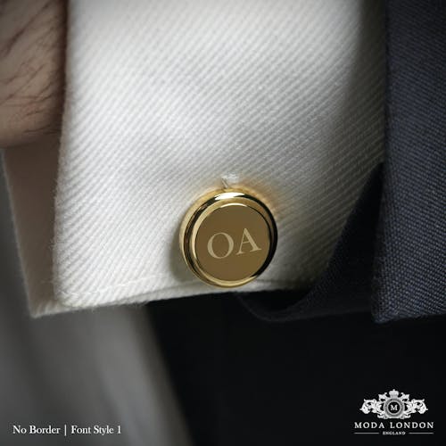 Personalised Groom & Date Engraved Cufflinks