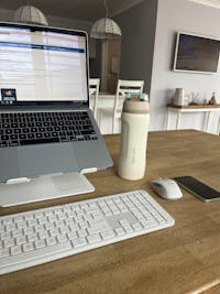 Insulated Drink Bottle - Soft Cream