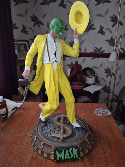 The Mask Statue- Fan Art - unpainted - 3D Printed Model kit
