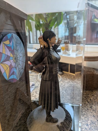 Wednesday Addams 3D Print model - Fan Art, SFW - 180mm