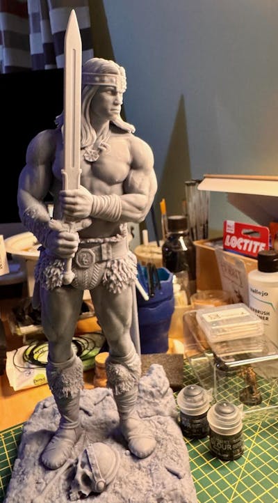 Conan the Destroyer 3D Printed Model - 1:6 Scale