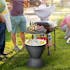 3 in 1 Patio Rattan 8 Gallon Cooler Bar Table w/Adjust Ice Bucket-Black or Brown