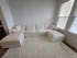 Modern 136" Chenille Modular Sectional Sofa w/Deep and Wide Seat, Cloud Couch Set w/Double Cushions, 6 Seat Sofa w/ Movable Ottomans, Oversized Indoor Furniture-Cream or Dark Gray