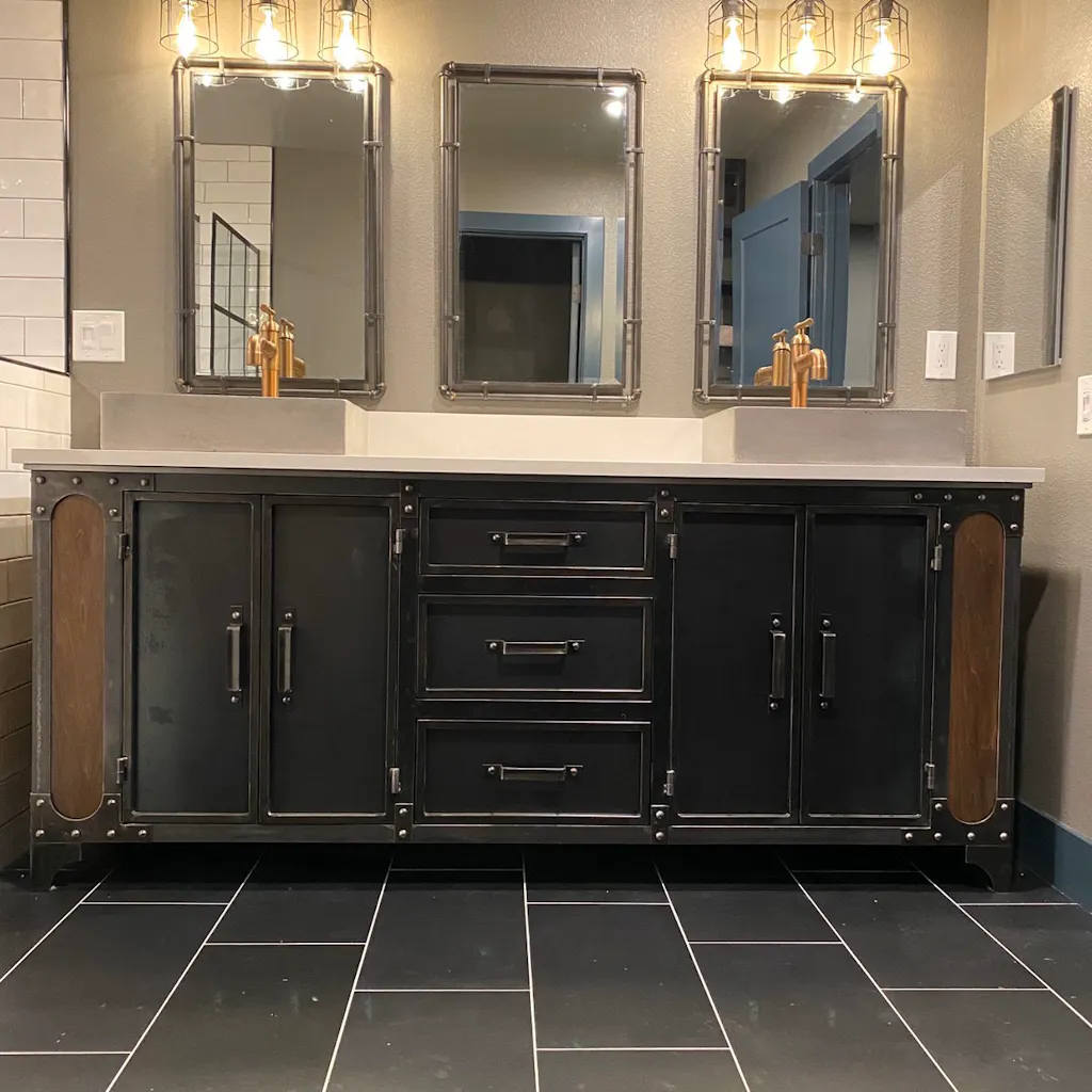 Modern Industrial Bathroom Vanity - Anvil – Modern Industrial Furniture