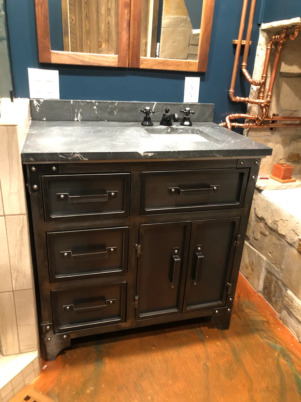 Modern Industrial Bathroom Vanity - Anvil – Modern Industrial Furniture
