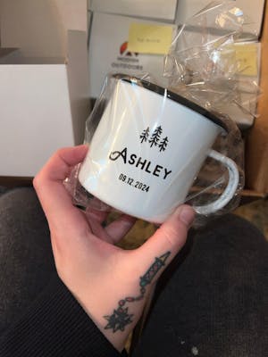 Diamond Bridal Party Wedding Personalized Camp Mug