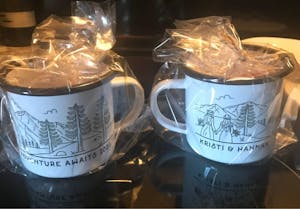 Lesbian Mountain Wedding Personalized Camp Mug