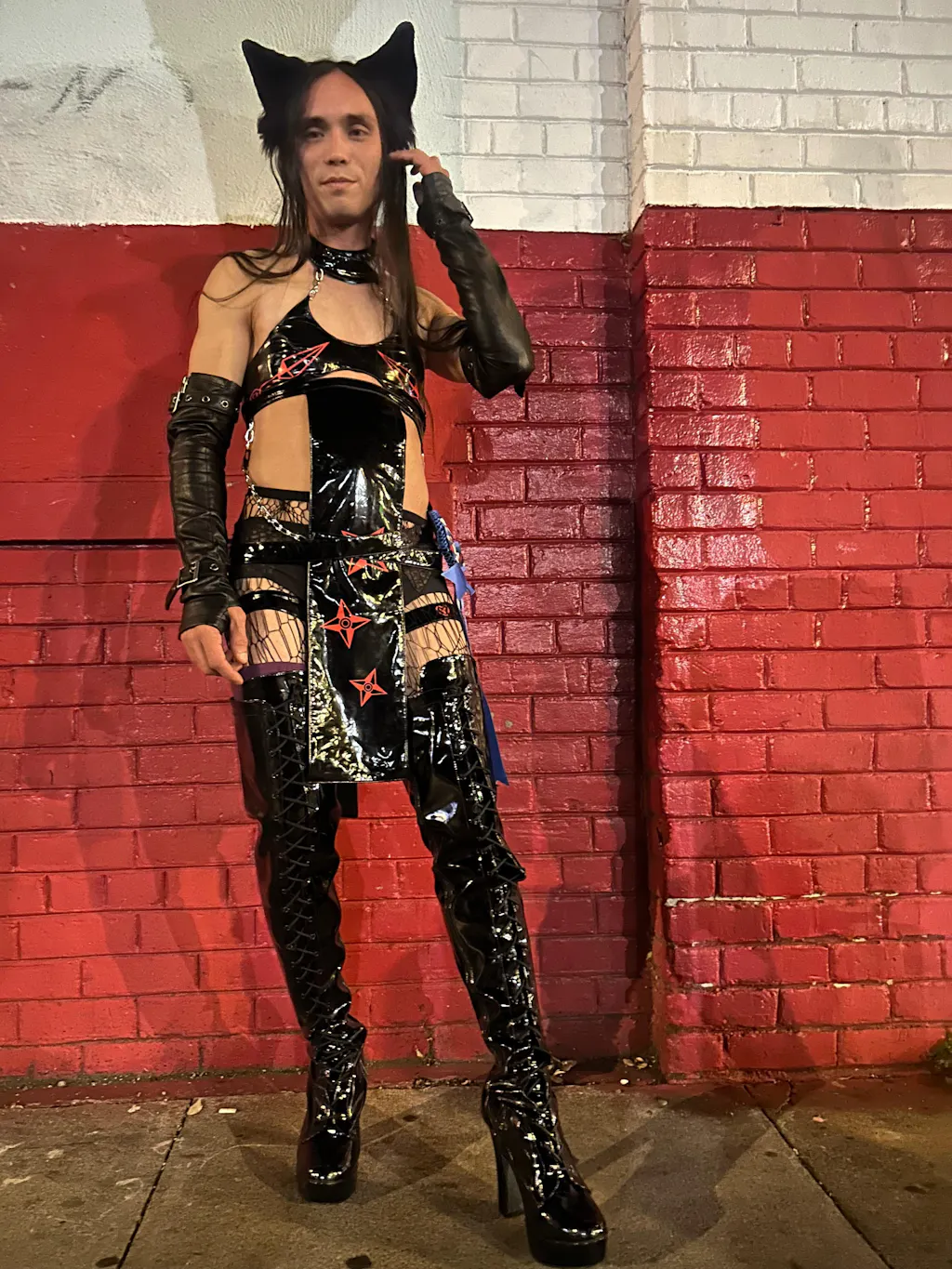 Sleek Scarlet Dress Cosplay