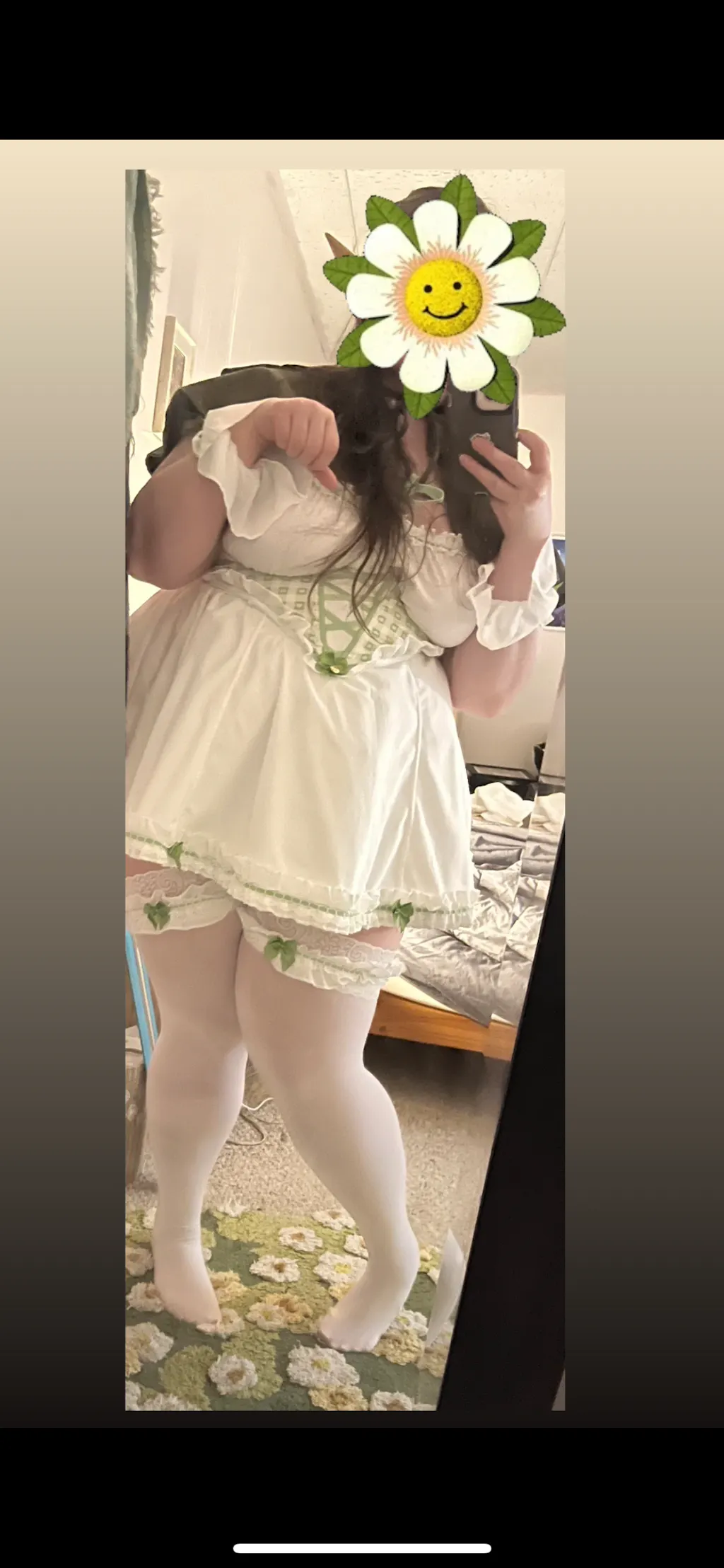 Cottage Maiden Checkered Ruffle Dress