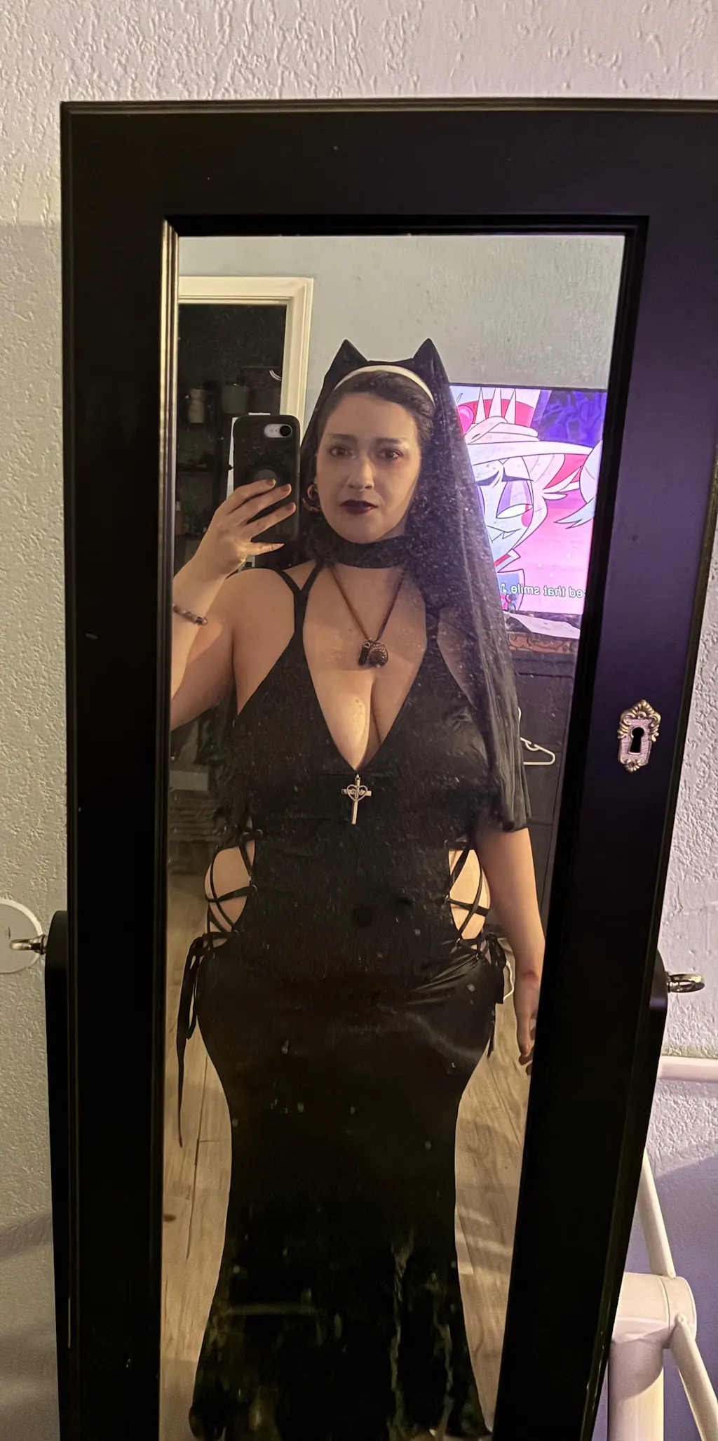 Gold Drip Nun Chain Dress