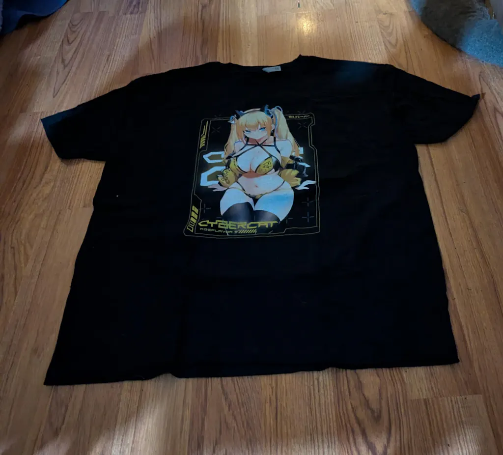 Cyber Cat T-Shirt Rave Graphic