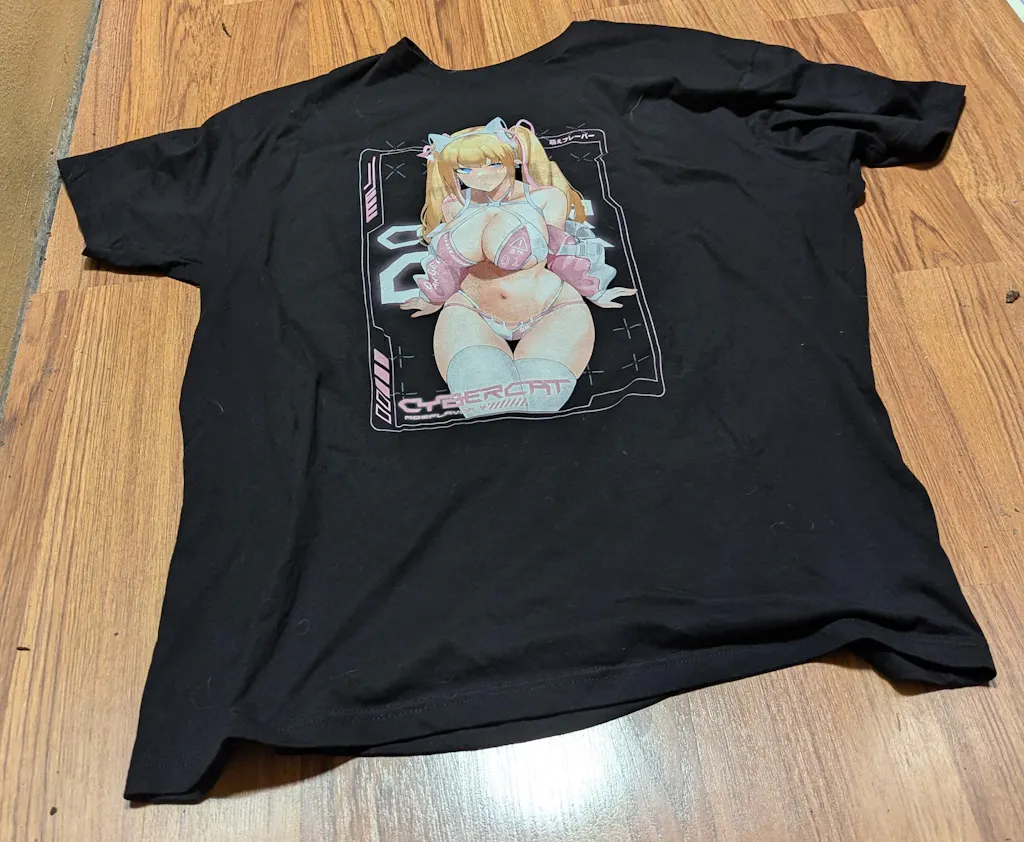 Cyber Cat T-Shirt Rave Graphic