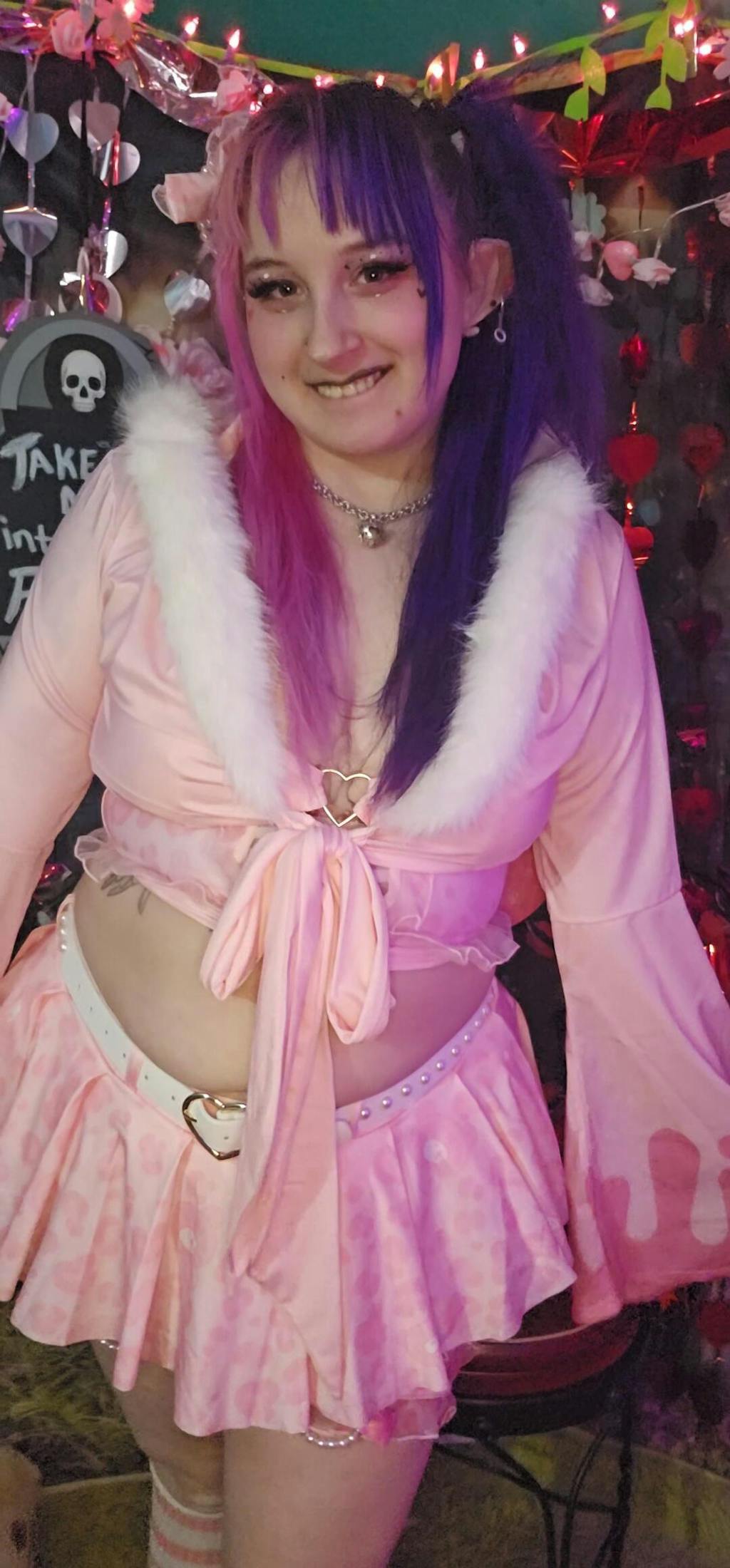 Vday Gloomy Bear Gyaru Corset Top and Underwear Lingerie