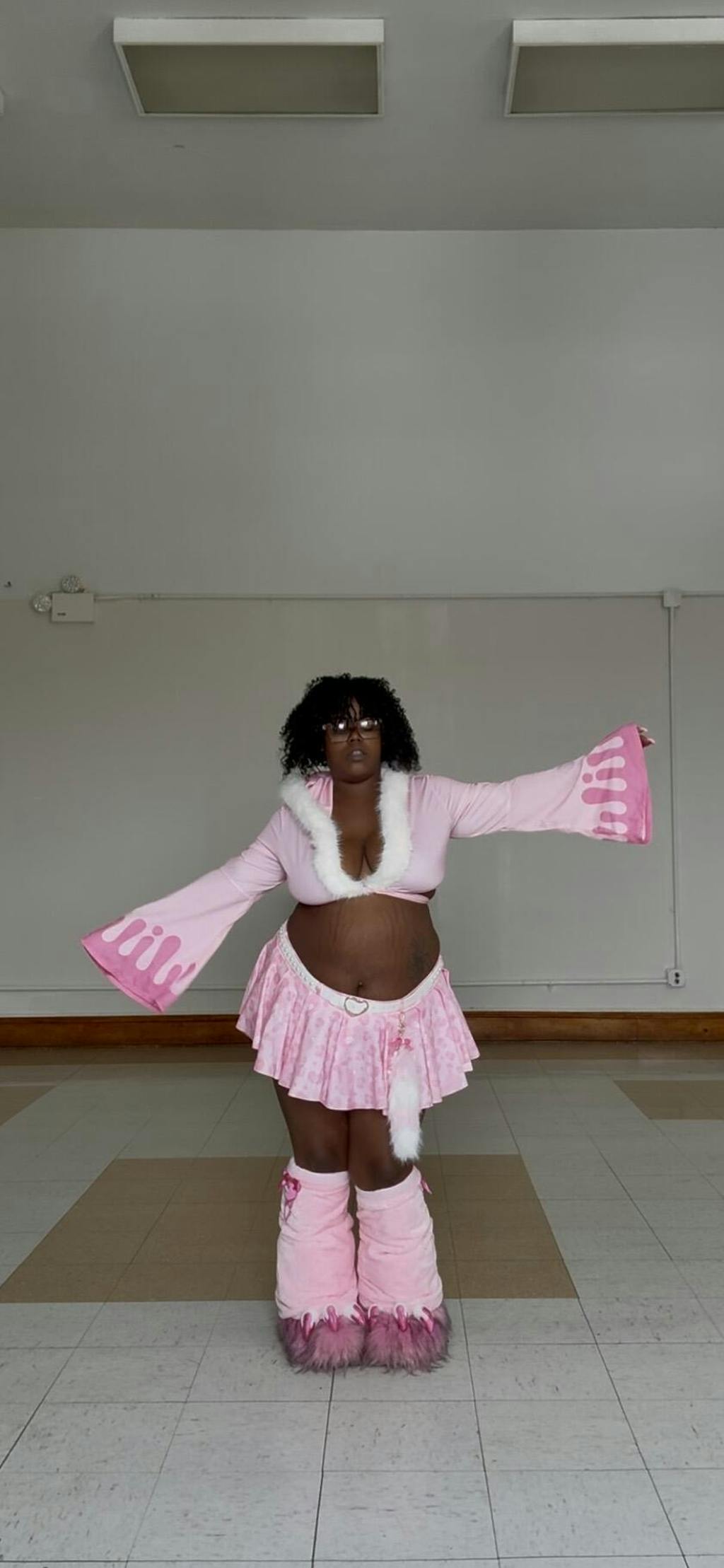 Vday Gloomy Bear Gyaru Fox Tail Key Chain