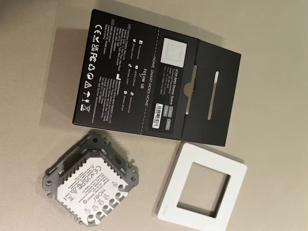 MOES Star Ring ZigBee Smart Dimmer Switch for Light Dimming 123 Gang