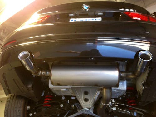 Tuyau d'échappement de silencieux arrière d'essieu BMW Série 3 F30 335i 2012-2015