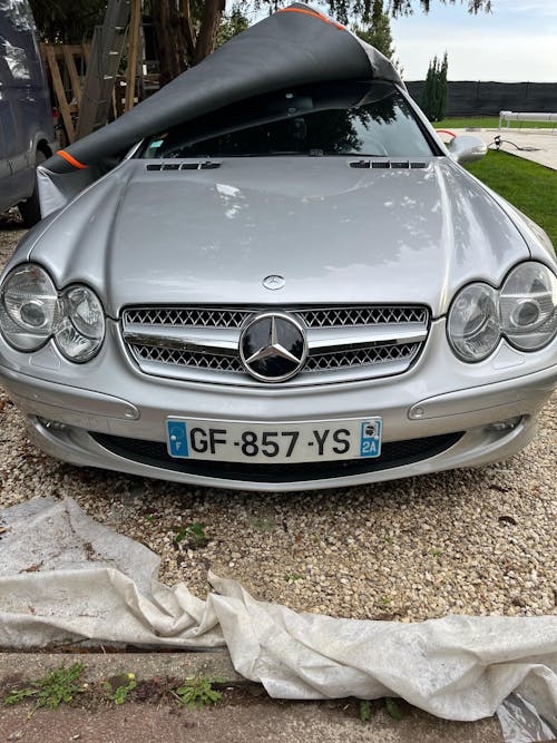 Grille de calandre supérieure de pare-chocs avant à 1 aileron pour Mercedes R230 SL500 SL600 2003-2006