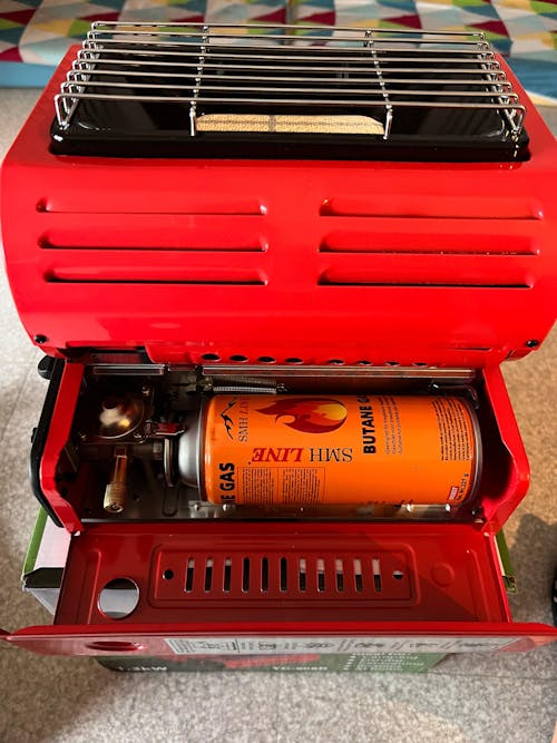 Chauffage à butane d'urgence pour camping en plein air, source de chaleur double cohérente, outils de survie, utilisable pour camping-car ou tente