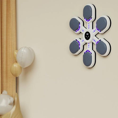 Cible de boxe musicale intelligente - Sac de frappement électronique réactif grand format pour entraînement à domicile (adultes et enfants)