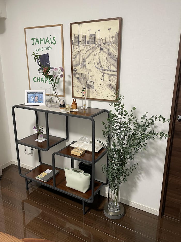 アイアンチーク 飾り棚（W1000×D350×H1000）