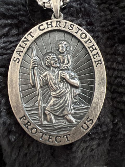 St Christopher Necklace for Men