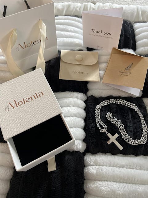 Sterling Silver Men's Cross Necklace