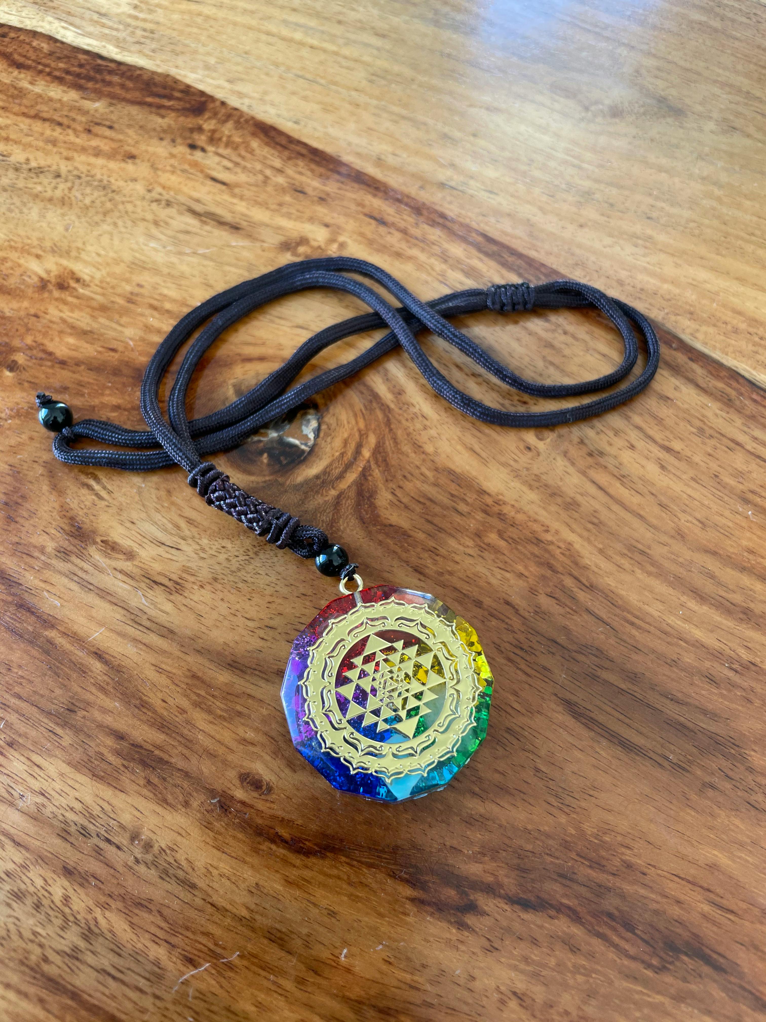 7 Chakra Orgonite Necklace for EMF Protection & Healing photo review