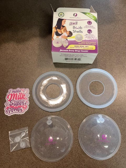 Breast Shell & Milk Catcher with Plugs