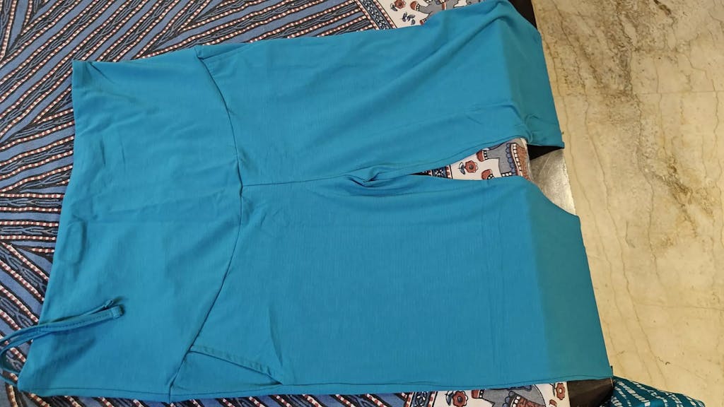 Blue Supima Cotton Maternity Pants