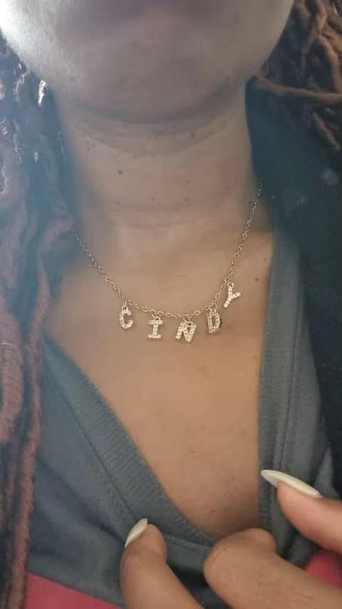 Collier Personnalisé Prénom Lettres Or