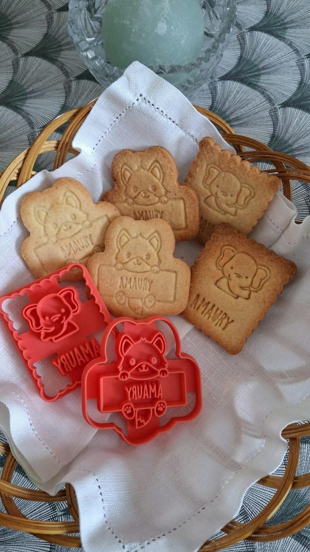 Emporte-pièce licorne avec prénom personnalisé