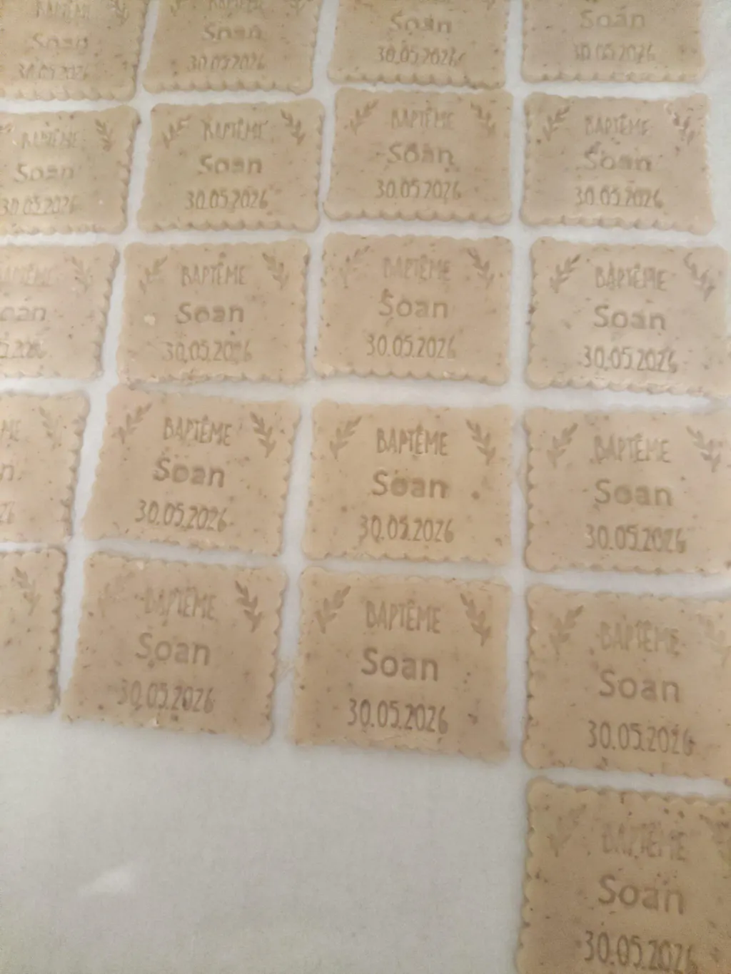 Emporte-pièce personnalisé Baptême - Biscuits personnalisés