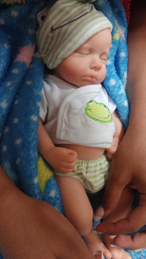 30cm Lifelike Soft Full Silicone Asleep Loulou Reborn Doll Girl
